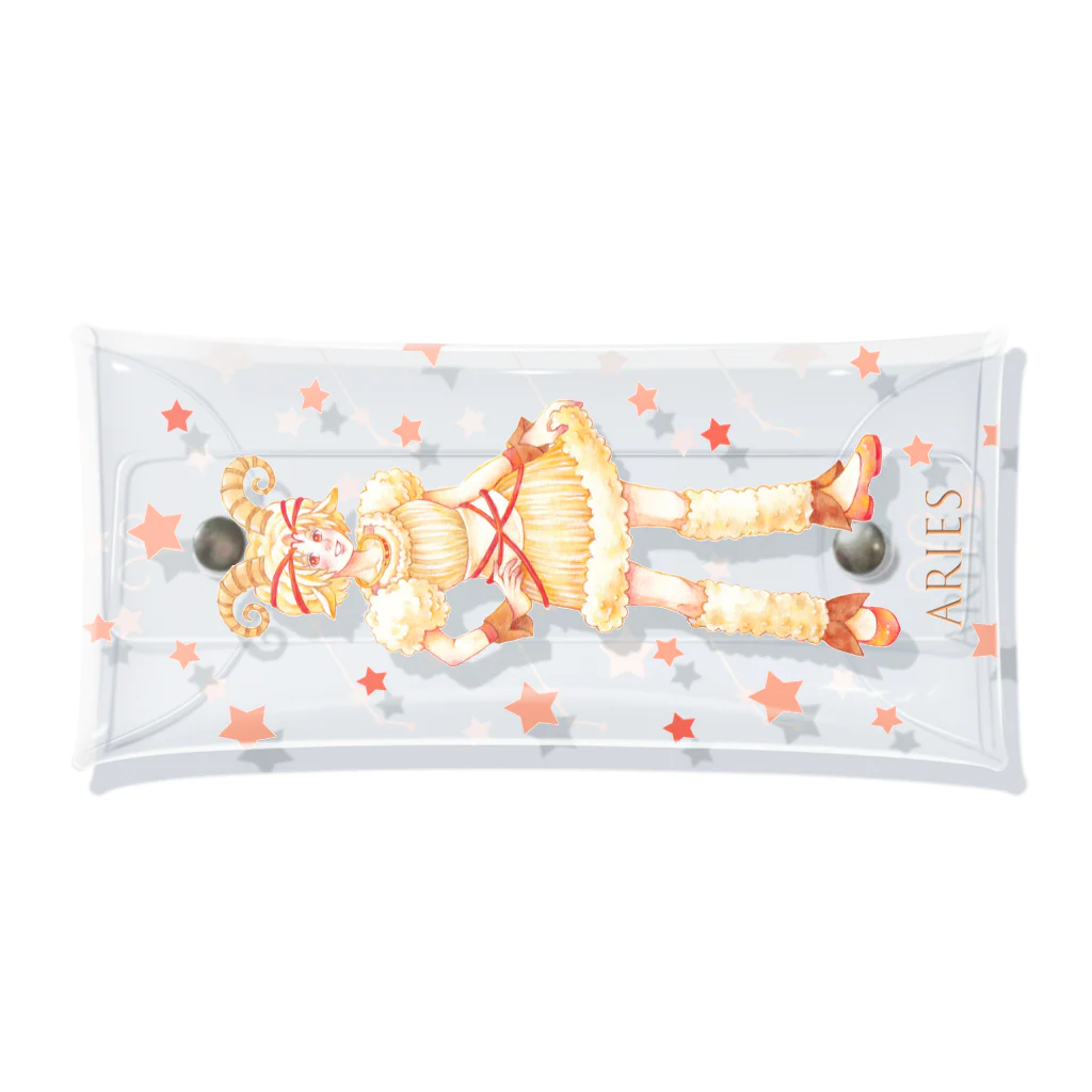 kazuyo online store【suzuri】　　　　　　　　　　　　　　　　　　　　　　　　　　　　　　　　　　　　　　　　　　　　　　　　　　　　　　　　　　　　　　　　のAries【牡羊座】 Clear Multipurpose Case