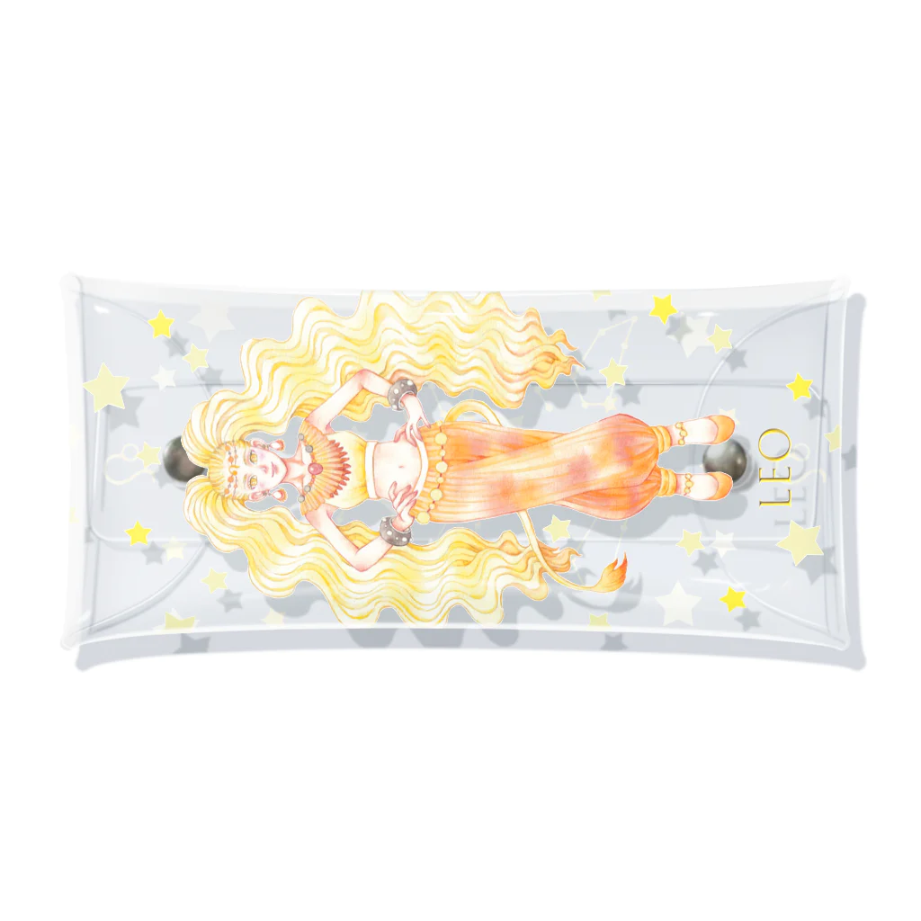 kazuyo online store【suzuri】　　　　　　　　　　　　　　　　　　　　　　　　　　　　　　　　　　　　　　　　　　　　　　　　　　　　　　　　　　　　　　　　のLeo【獅子座】 Clear Multipurpose Case