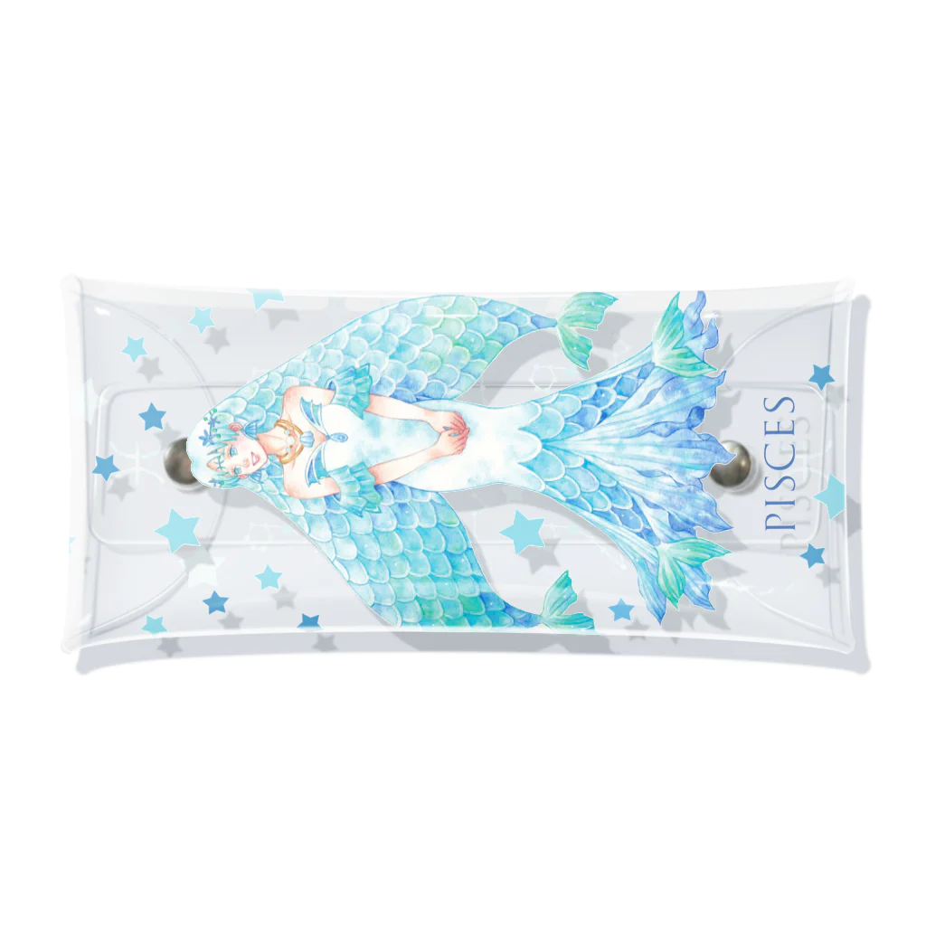 kazuyo online store【suzuri】　　　　　　　　　　　　　　　　　　　　　　　　　　　　　　　　　　　　　　　　　　　　　　　　　　　　　　　　　　　　　　　　のPisces【魚座】 Clear Multipurpose Case