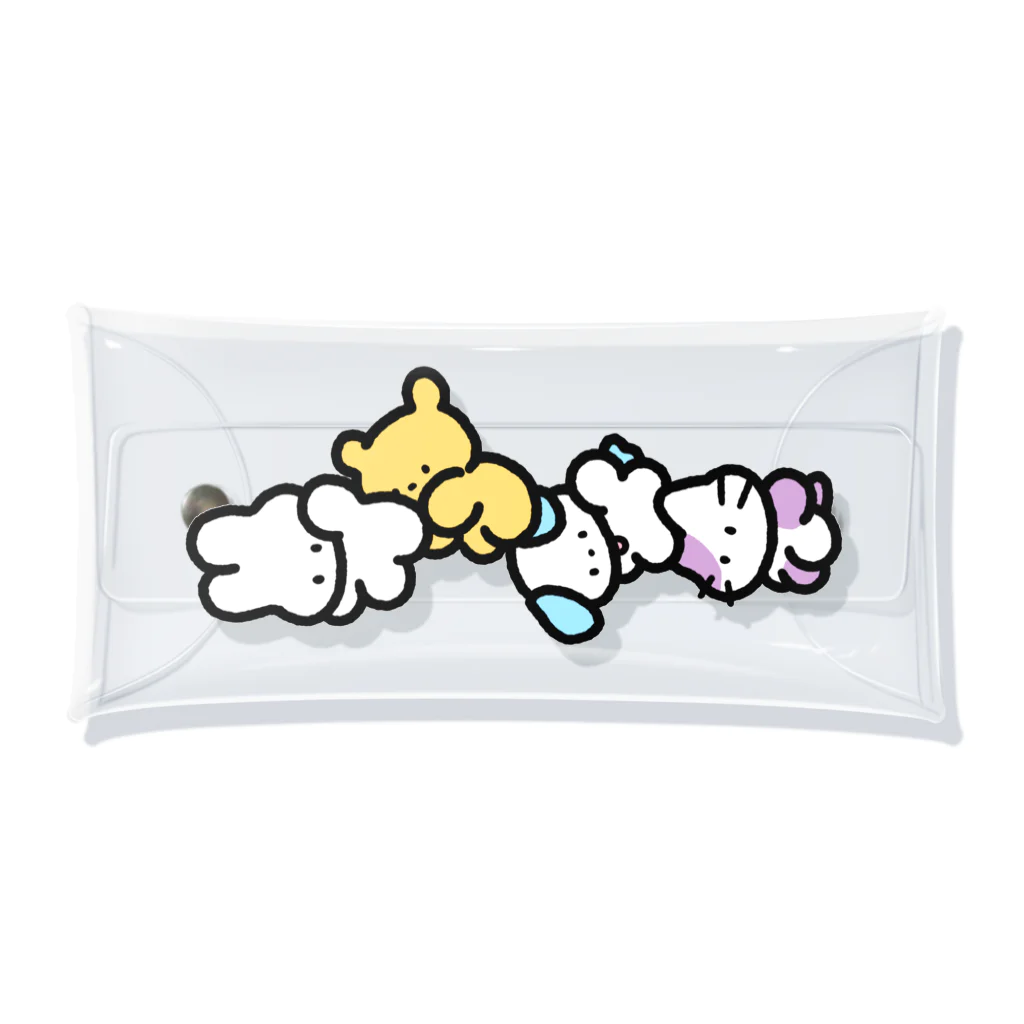 みずしままゆこのうさちゃんずタワー Clear Multipurpose Case