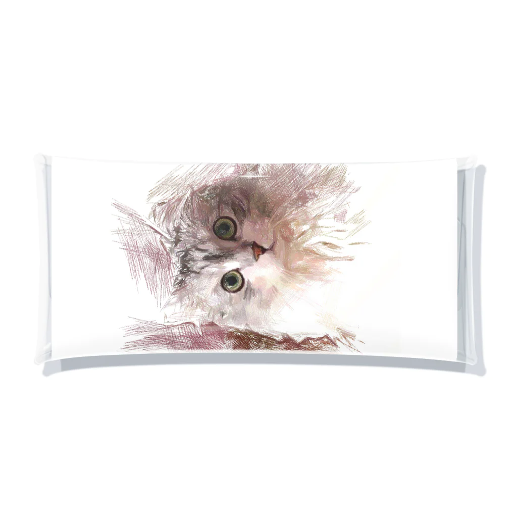 ARTY COATYのお店の猫　デッサン風イラスト Clear Multipurpose Case