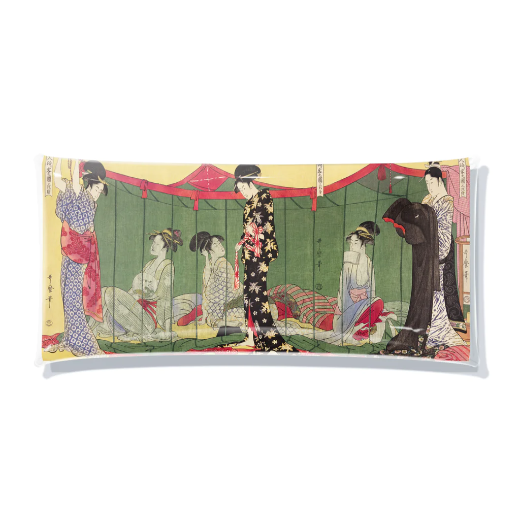 寿めでたや(ukiyoe)のUKIYOE  Utamaro 歌麿_婦人泊り客の図 Clear Multipurpose Case