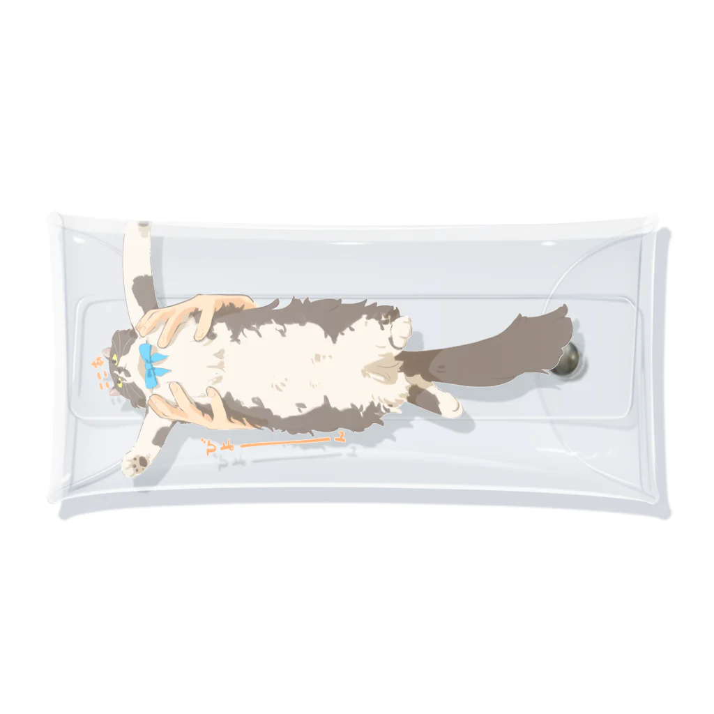 だいこくの猫絵生活ショップの抱っこびよーん猫_ここあ氏 Clear Multipurpose Case