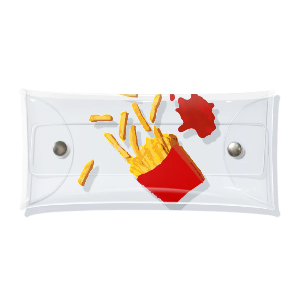 daddy-s_junkfoodsのfrench fries Clear Multipurpose Case