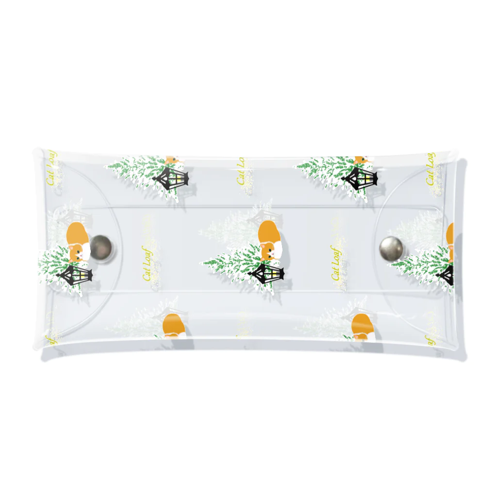 PERIDOTの香箱座りねこ（グリーンツリー） Clear Multipurpose Case