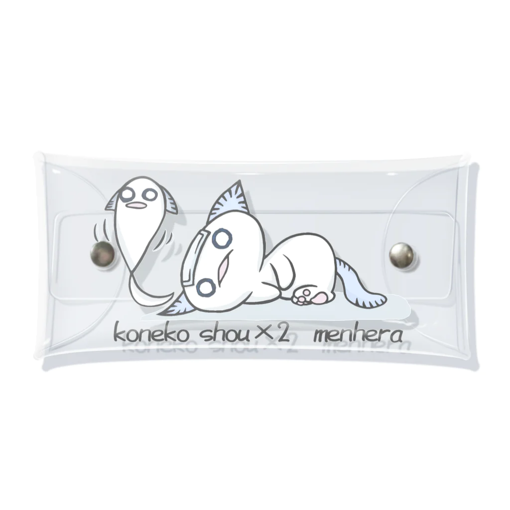 itsuto-こねこしょうしょうめんへらの「いきているだけでせいいっぱい」縦 Clear Multipurpose Case