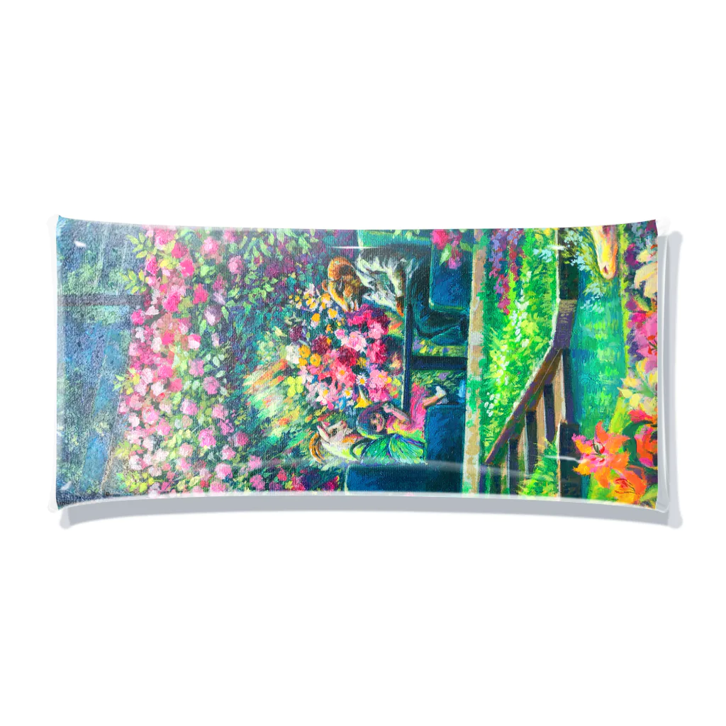 🌿Art shop Kano🌿の山羊と少女（8歳の肖像、部分） Clear Multipurpose Case