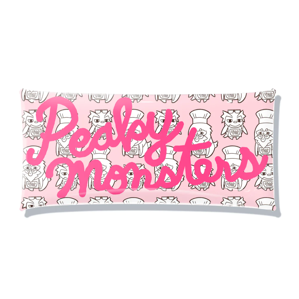 ピーキーモンスターズ【PeakyMonsters】ピキモングッズ公式ショップのライトピンク×ピンク クリアマルチケース