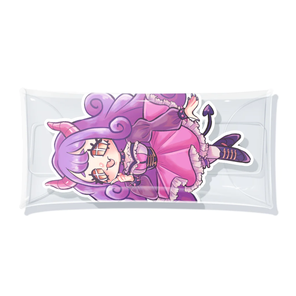 さるのこしかけの小悪魔あく美ちゃん Clear Multipurpose Case