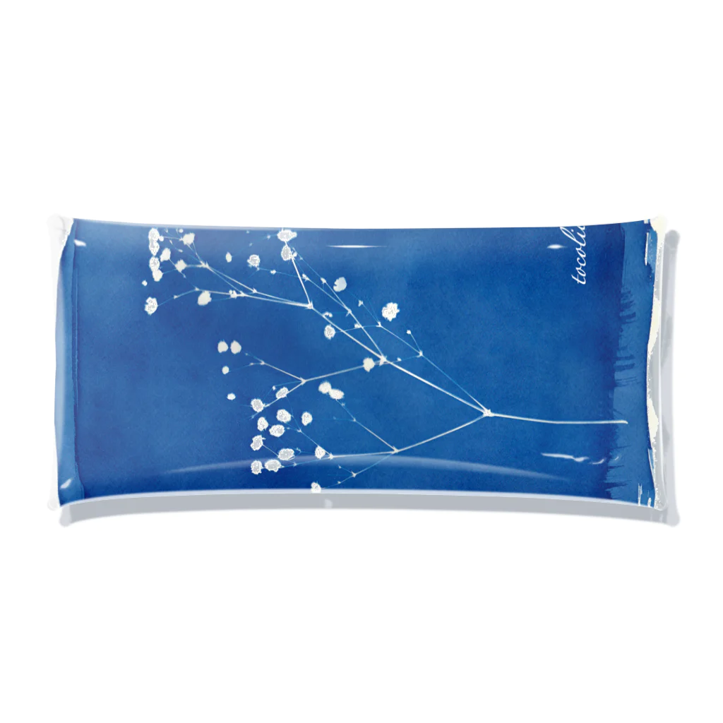 tocolierのCyanotype "gypsophola" Clear Multipurpose Case