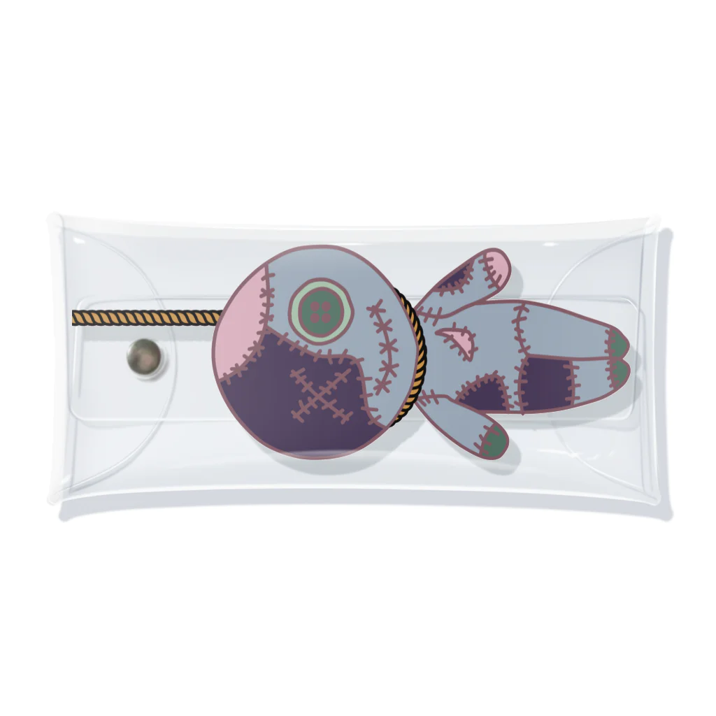 Ａ’ｚｗｏｒｋＳのHANGING VOODOO DOLL SMOKEY Clear Multipurpose Case