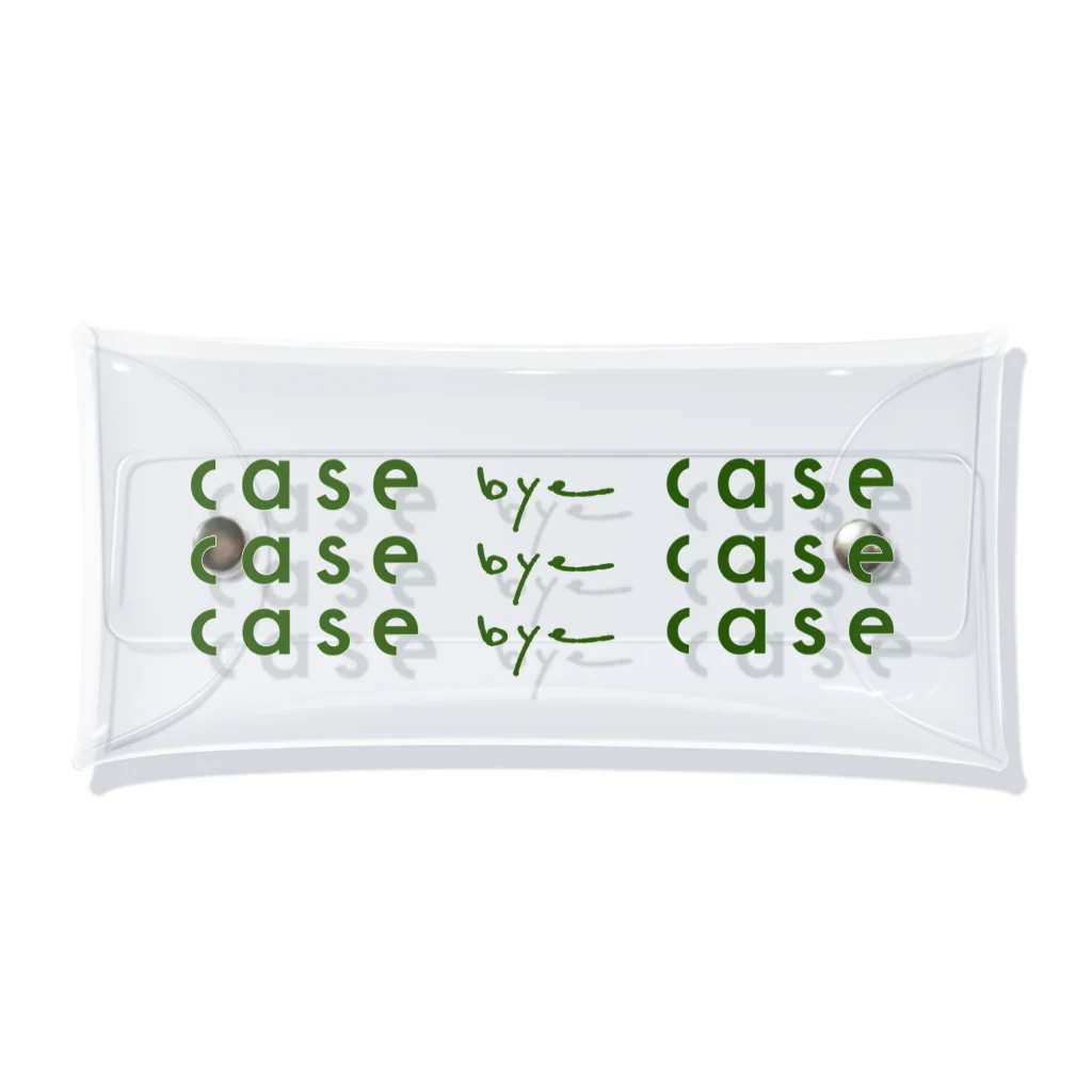 case bye caseのcase bye case 緑 Clear Multipurpose Case