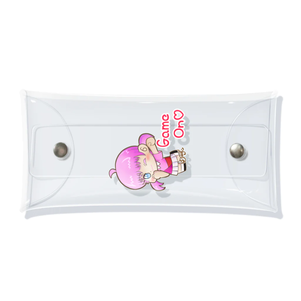 はりねずこのイラストのゲームオン！モモちゃん Clear Multipurpose Case