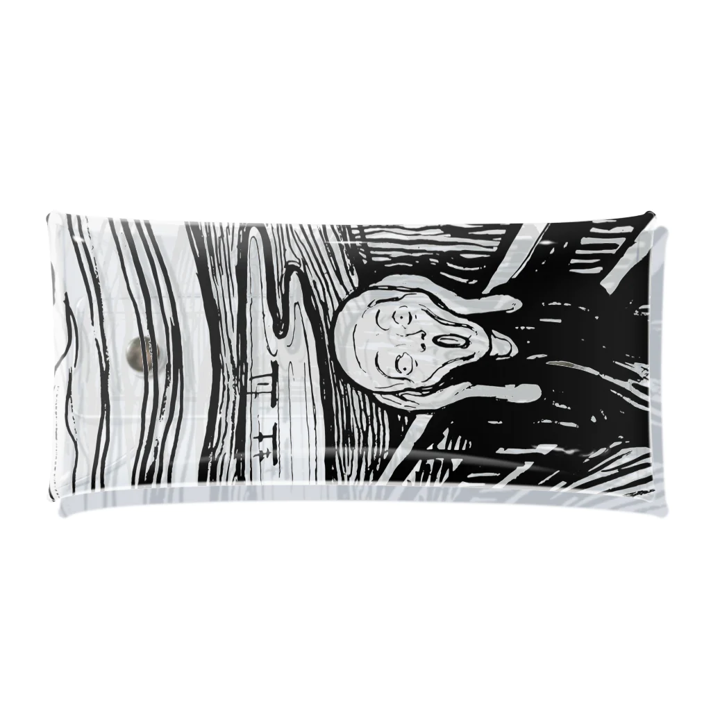 MUGEN ARTのムンク　叫び　Munch / The Scream リトグラフ　 Clear Multipurpose Case