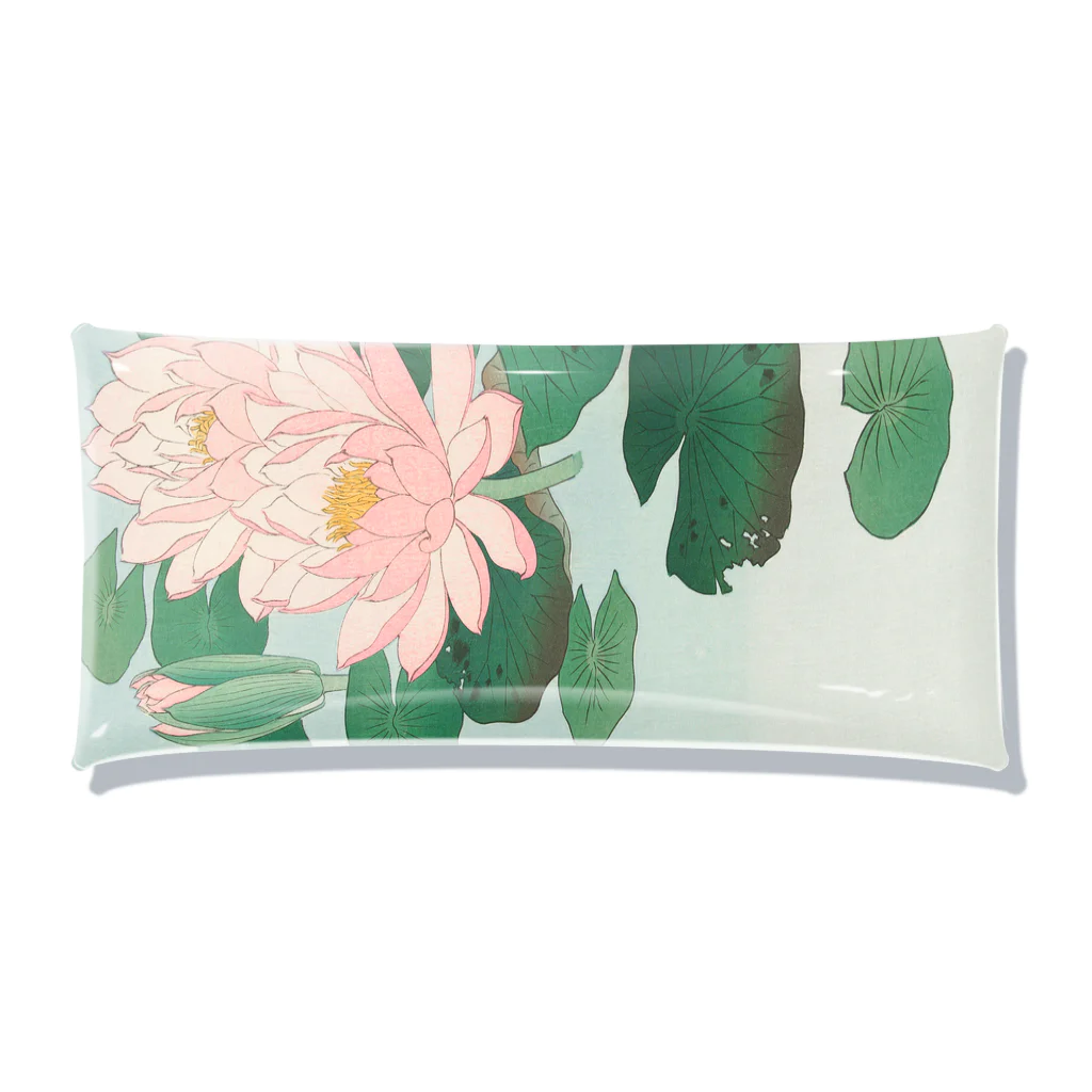 MUGEN ARTの小原古邨　睡蓮　Ohara Koson / Water Lilies Clear Multipurpose Case