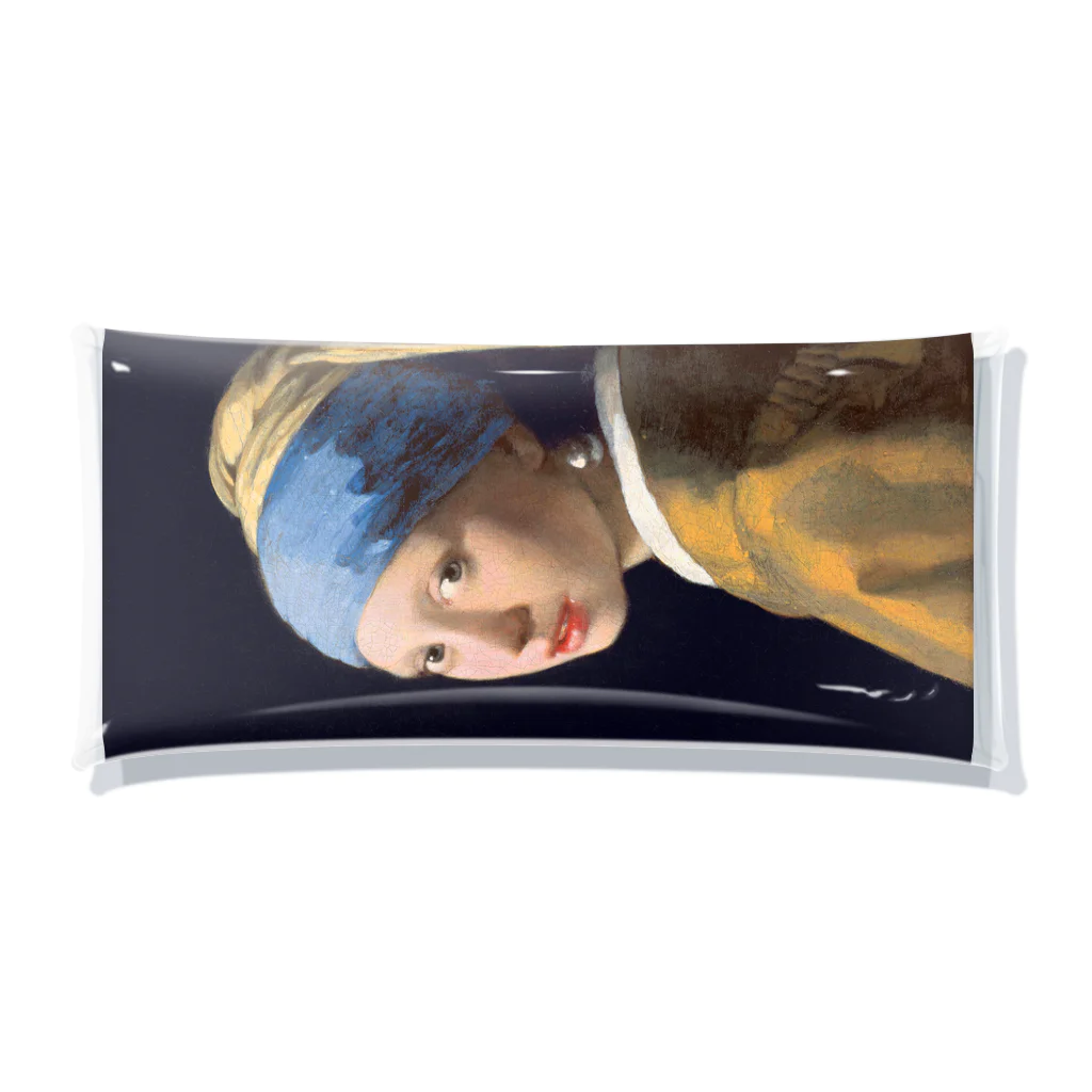 世界美術商店の真珠の耳飾りの少女 / Girl with a Pearl Earring Clear Multipurpose Case