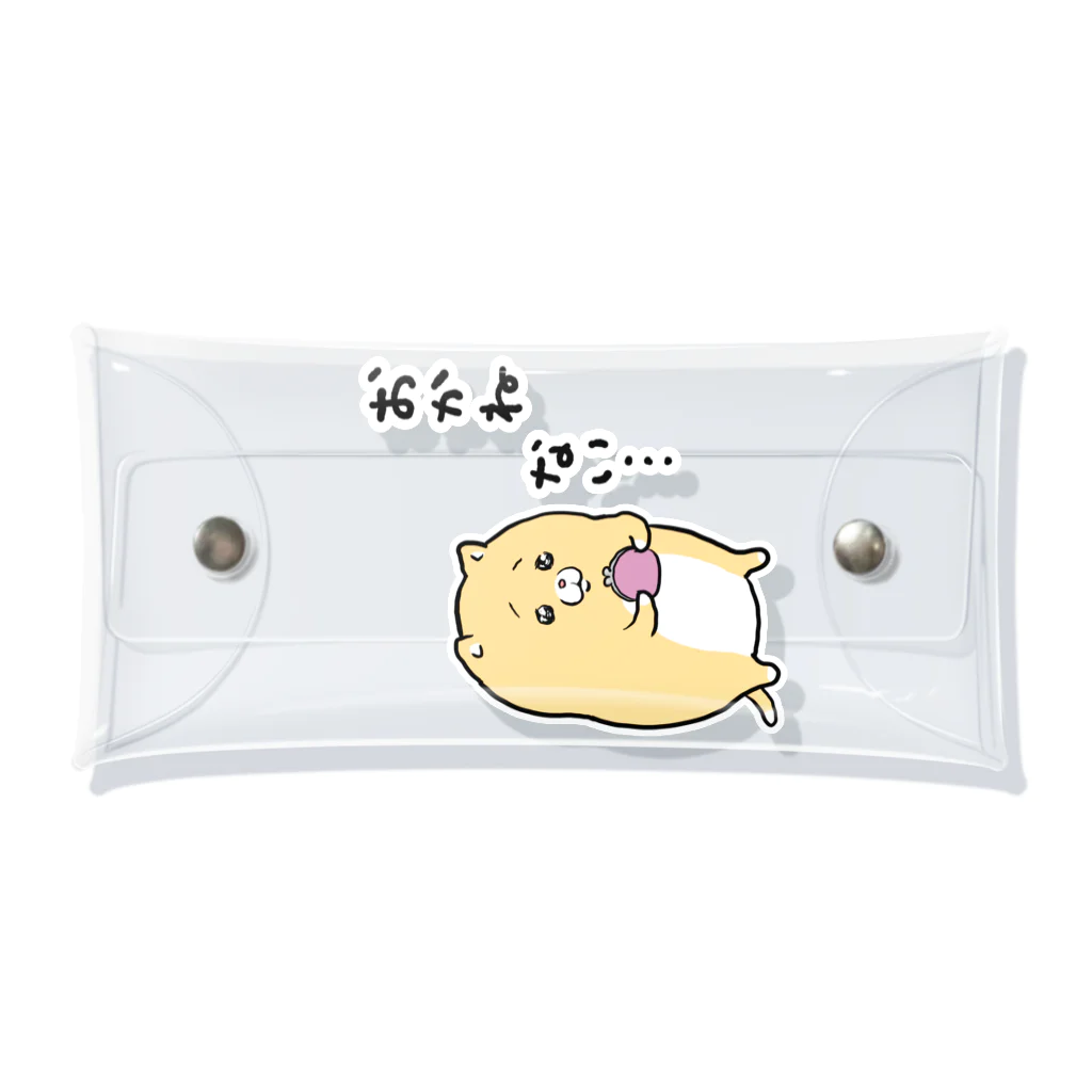 モフ缶のおかねないキィちゃん Clear Multipurpose Case