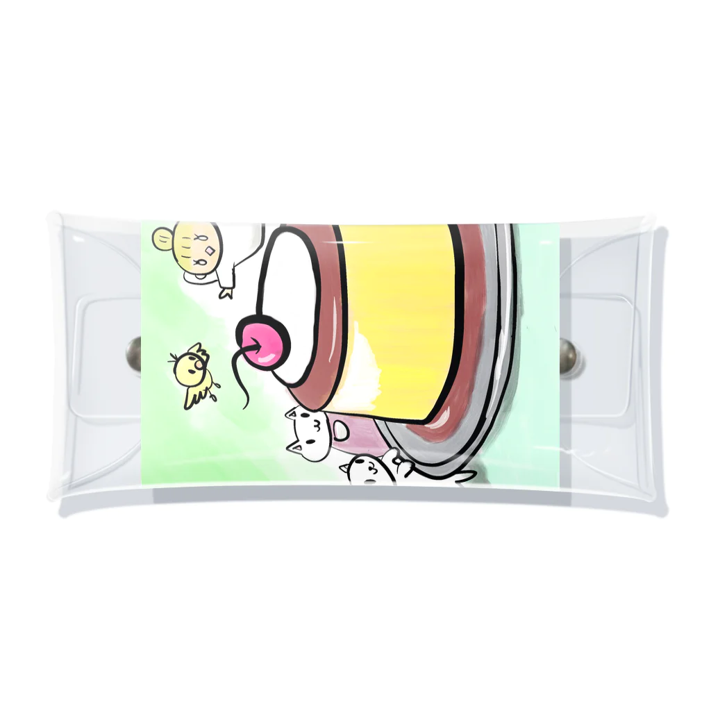 なすこのプリン Clear Multipurpose Case