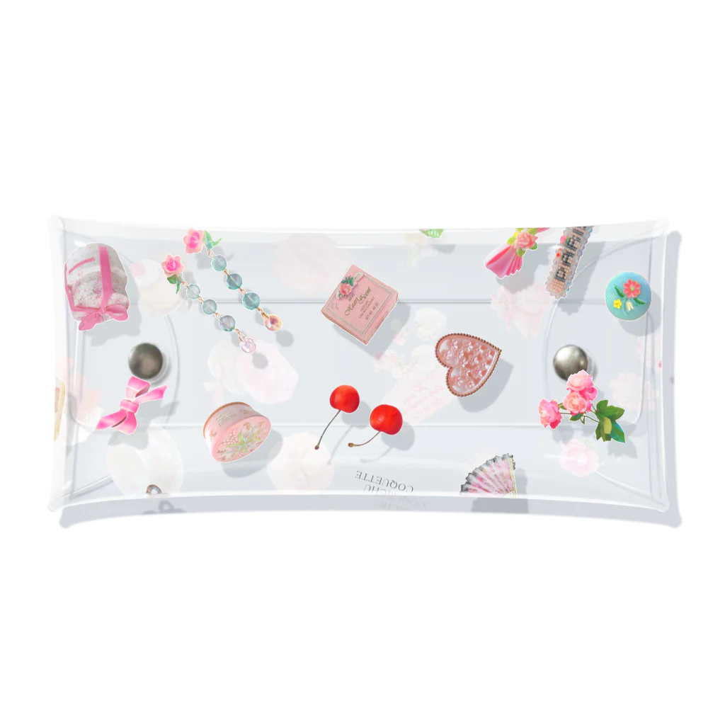 MICHU_COQUETTEのMICHU COQUETTE vorious items clear case Clear Multipurpose Case