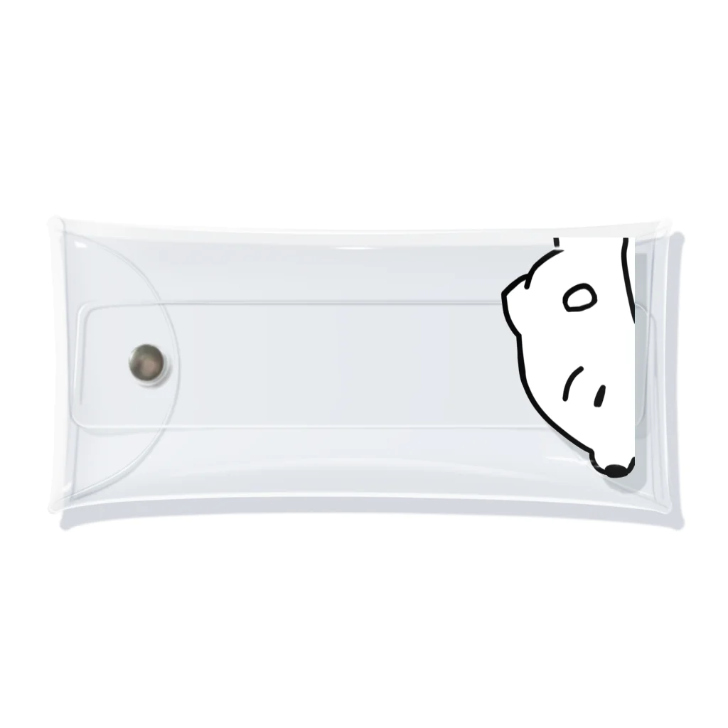 ラクガキ絵のだれてる白い生き物 Clear Multipurpose Case