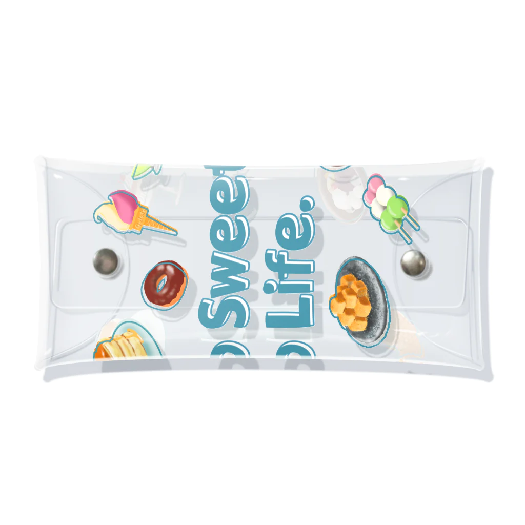 SU-KUのNo Sweets,No Life. Clear Multipurpose Case