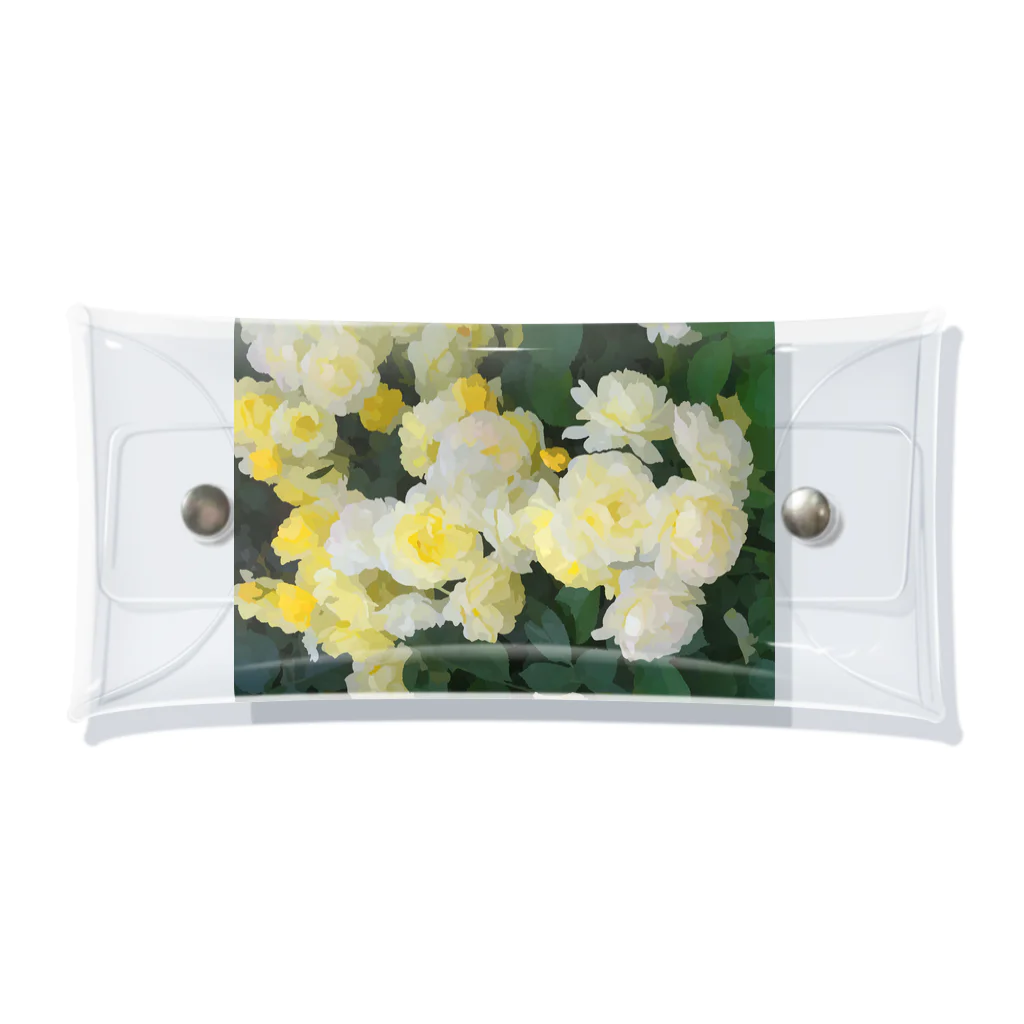 bitpiyoの黄色い薔薇の花 Clear Multipurpose Case