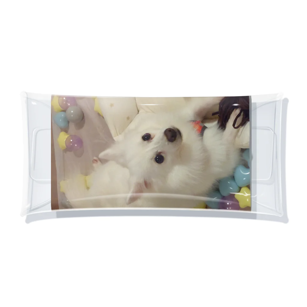 MIPA♥の愛犬パールグッズ　Mipa♥日本スピッツ Clear Multipurpose Case