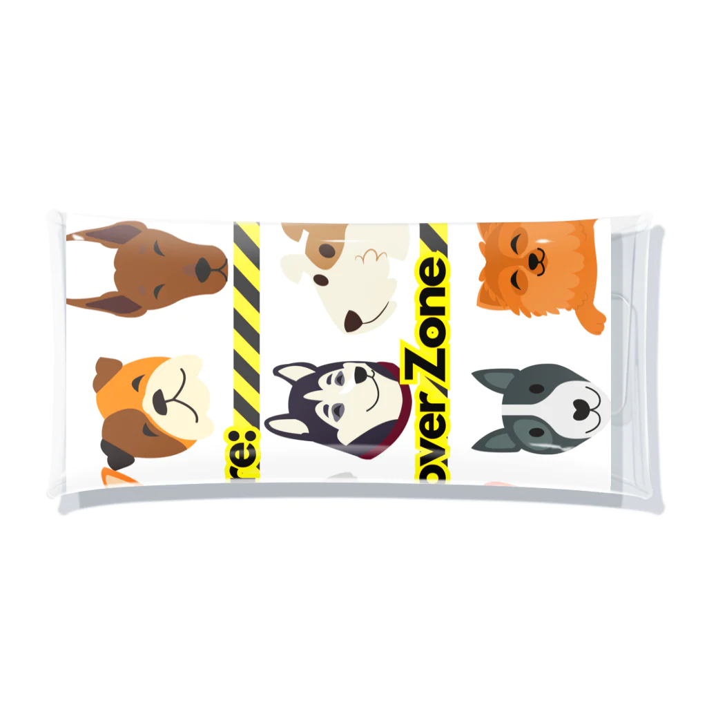 BarkingBeatsのBeware: Dog Lover Zone Clear Multipurpose Case