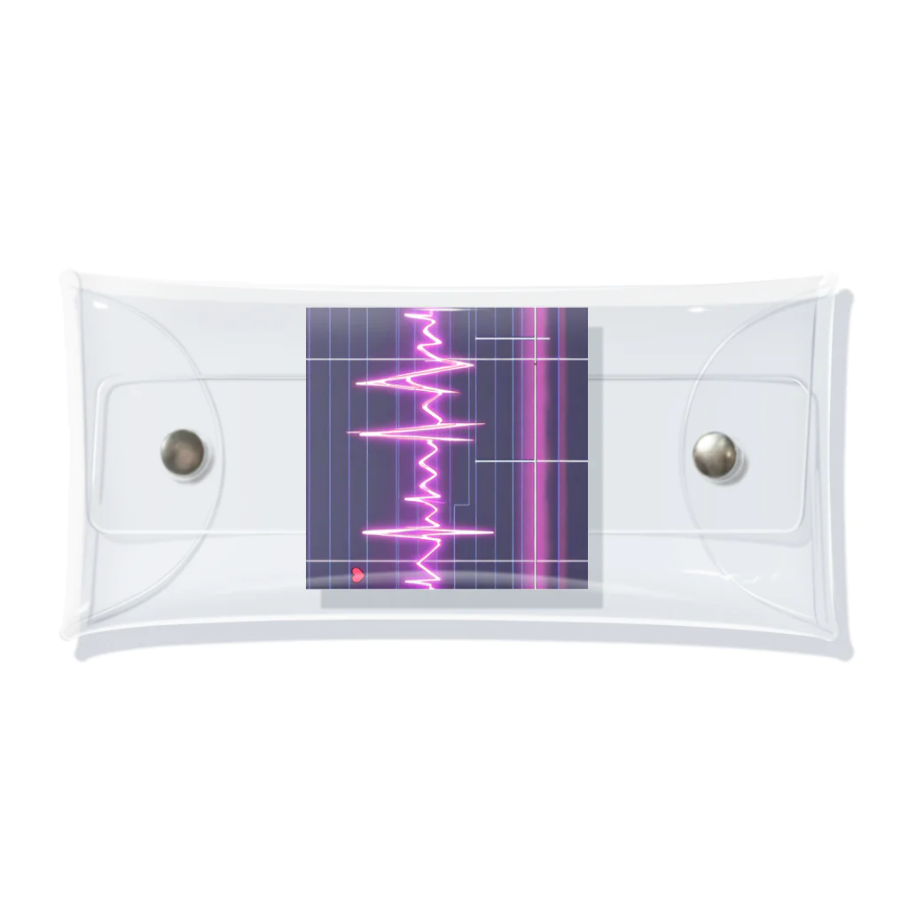mustyのかっこいい心電図波形 クリアマルチケース