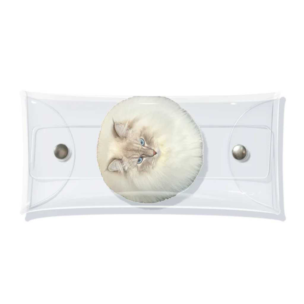 まんまる猫いれぶんのまんまる猫いれぶん Clear Multipurpose Case