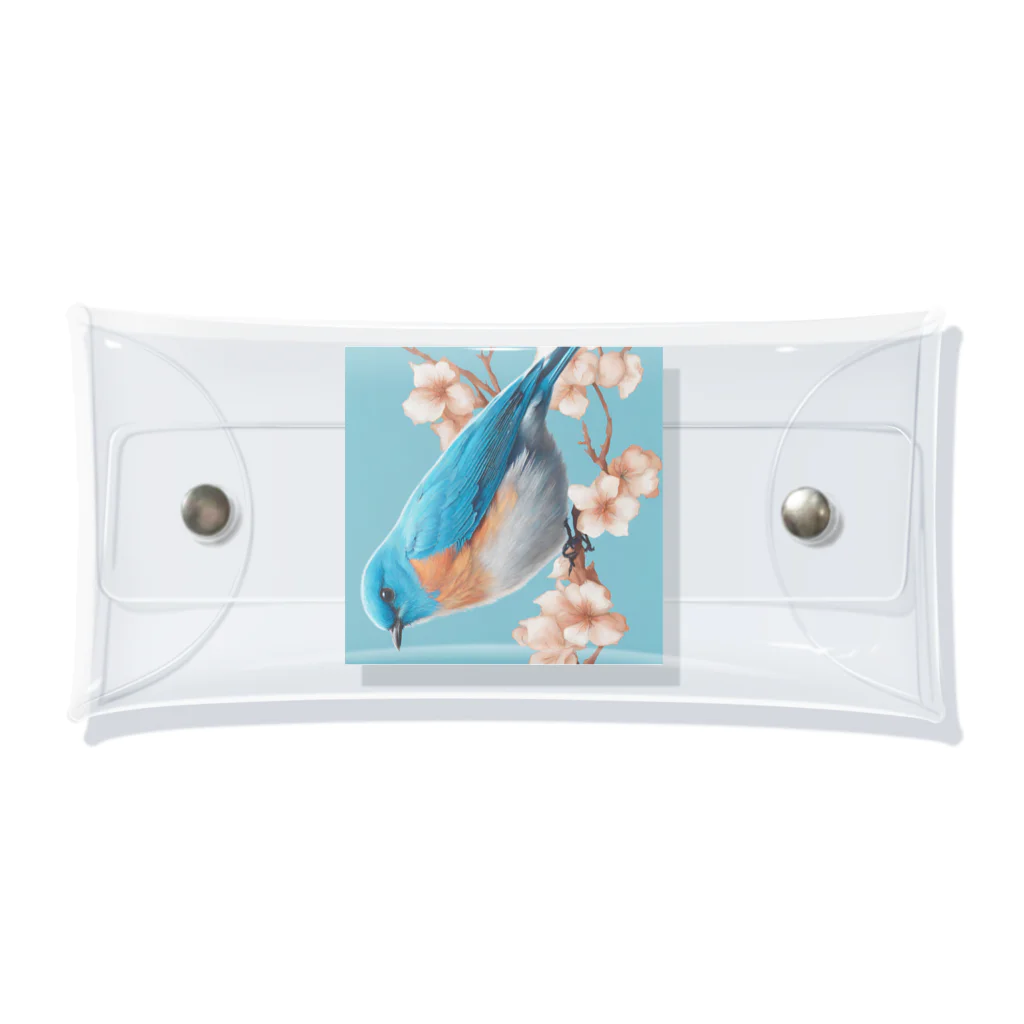 ❤︎cute❤︎のbeautiful blue bird Clear Multipurpose Case