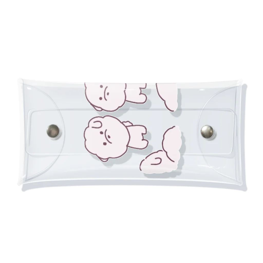 feee.co/フィー子(マーメイド)のふわもち犬の集い(井戸端会議) Clear Multipurpose Case