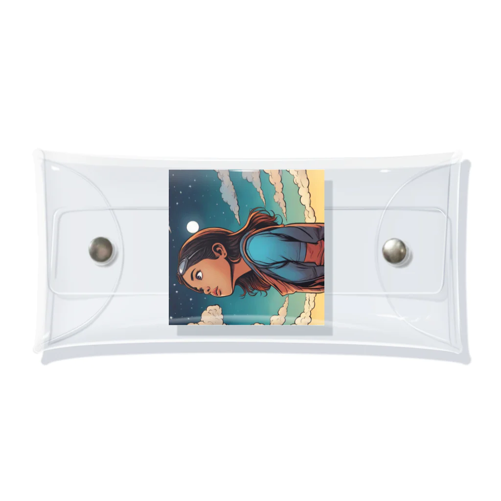 PanHanaChanのThe girl who looks at the sky Clear Multipurpose Case