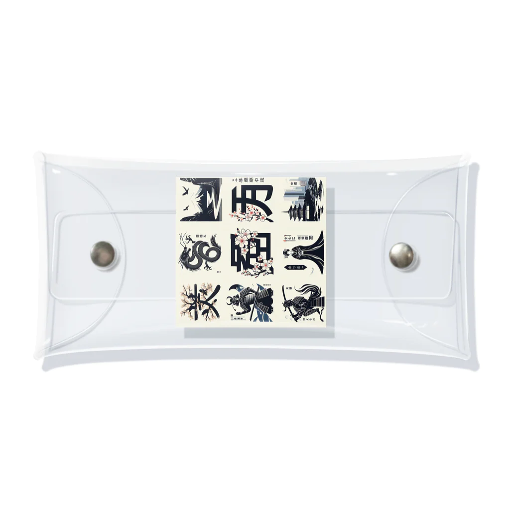 hanaKのKANJI japan Clear Multipurpose Case