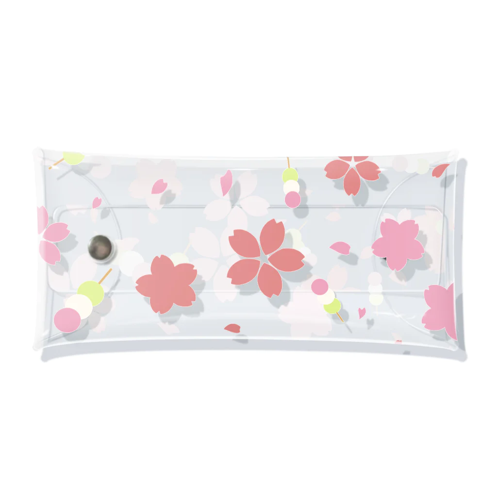 つきしょっぷのお花見 Clear Multipurpose Case