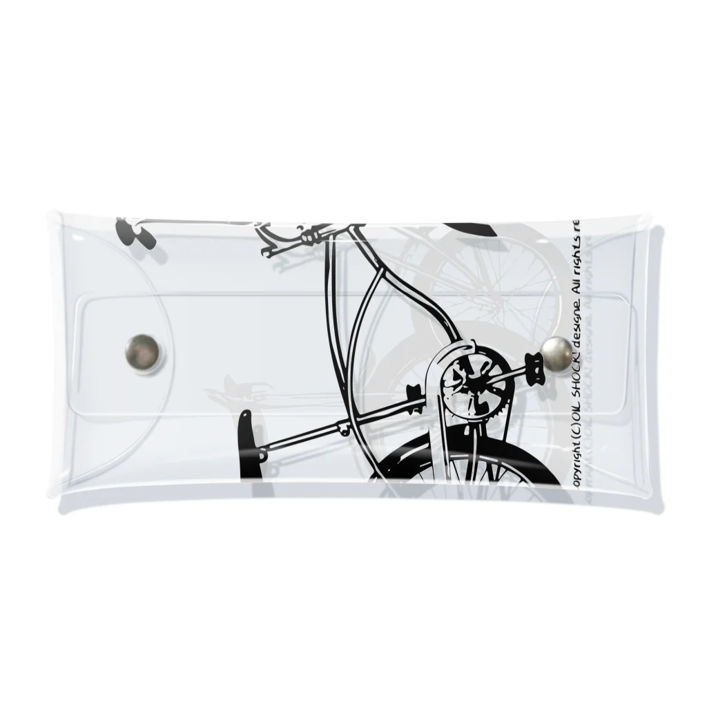 ファンシーTシャツ屋のクールでスタイリッシュなアメリカン自転車 Clear Multipurpose Case