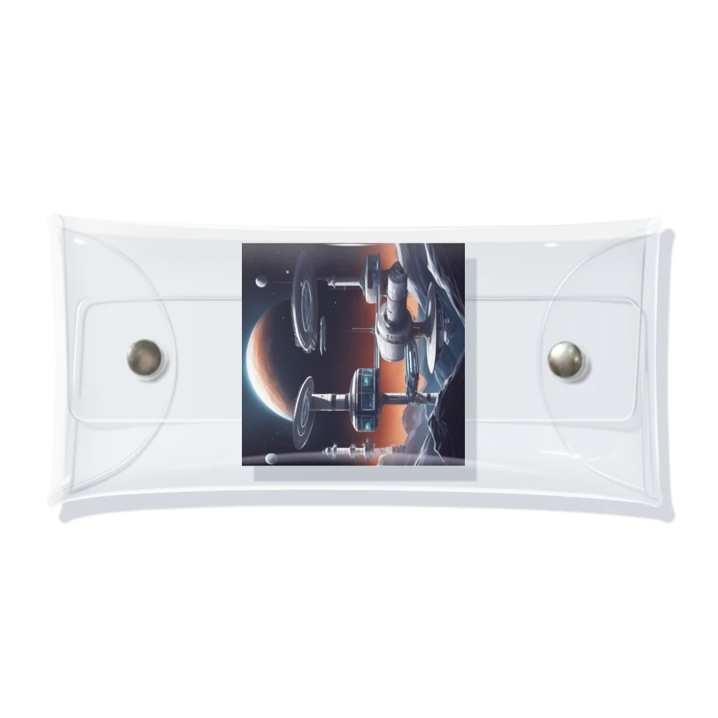 Banksy-sの1. Futura Space Station Clear Multipurpose Case