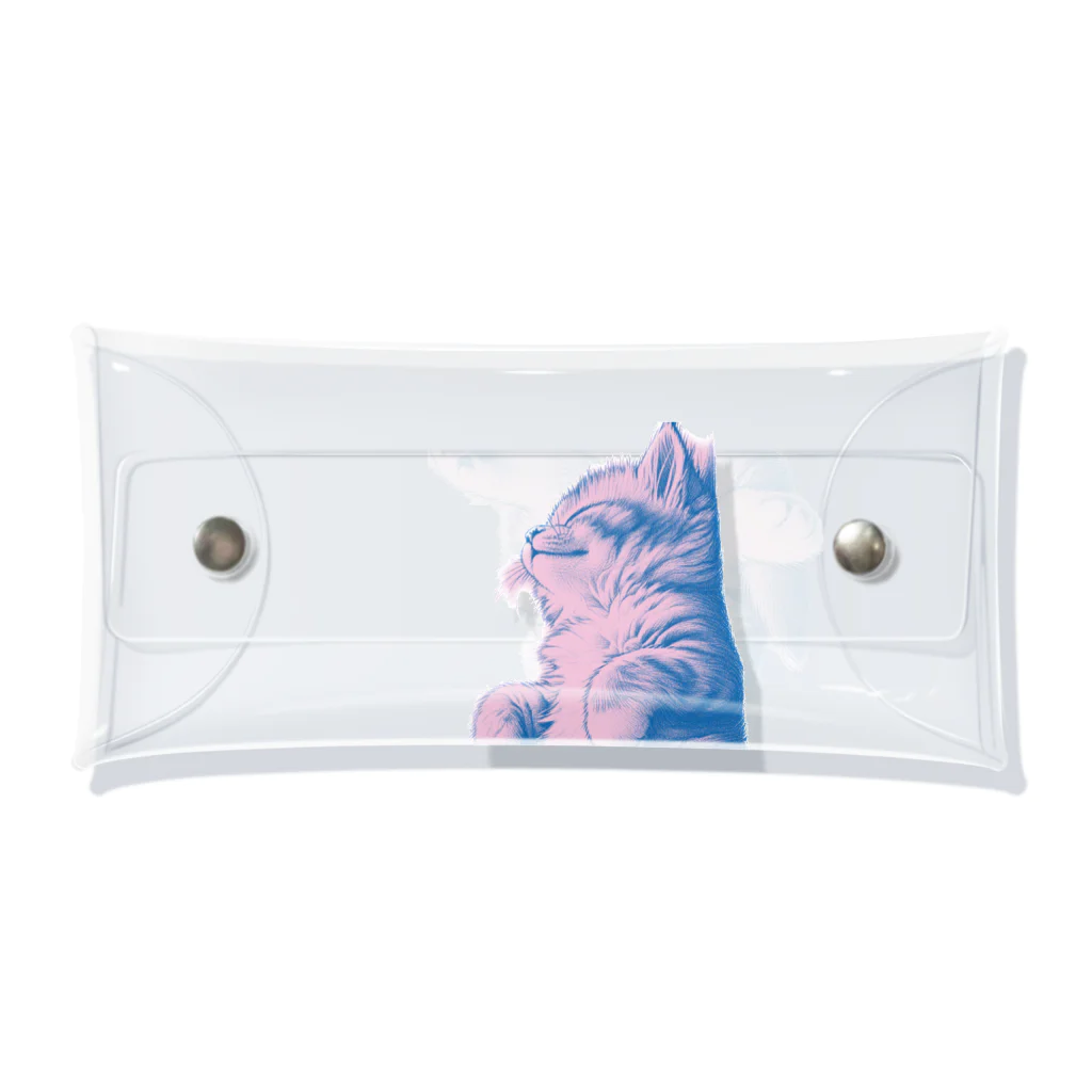 sansamのねこごろり Clear Multipurpose Case