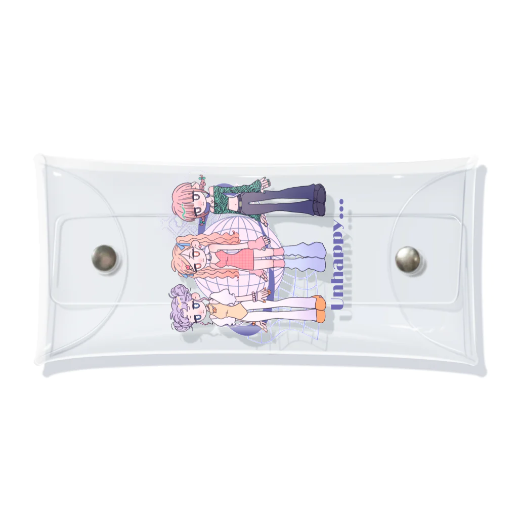 ずんどこのアンハッピーガール Clear Multipurpose Case