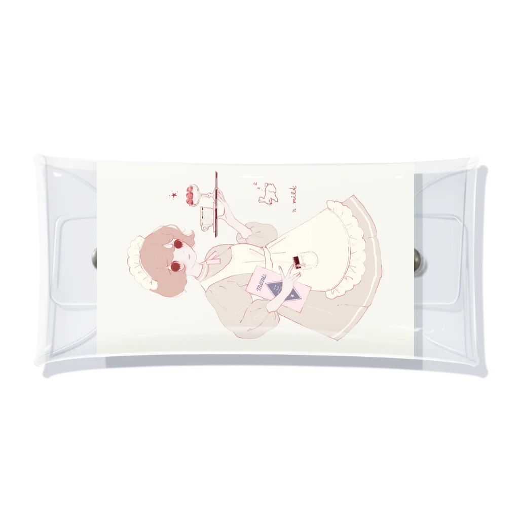 n.milkのウエイトレス Clear Multipurpose Case