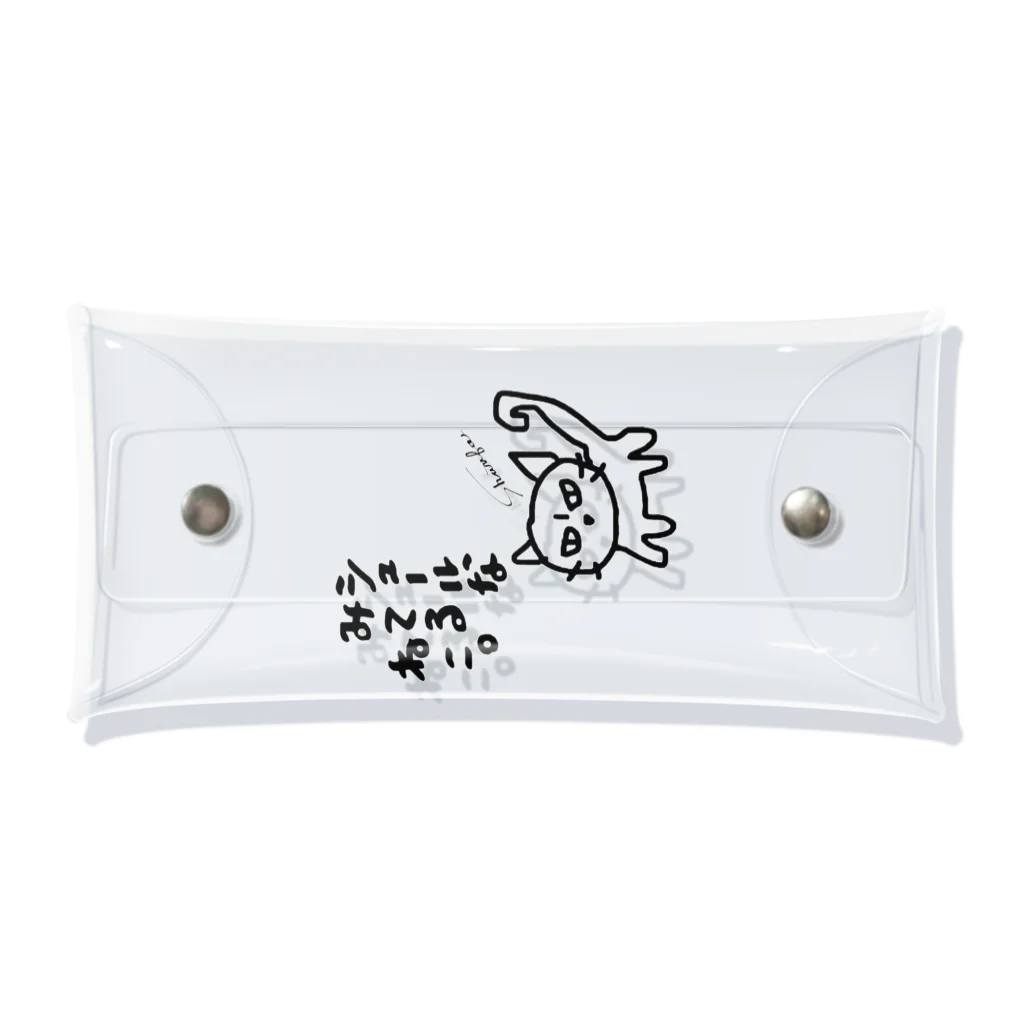 shuri-faのシュールな見てるねこ。 Clear Multipurpose Case