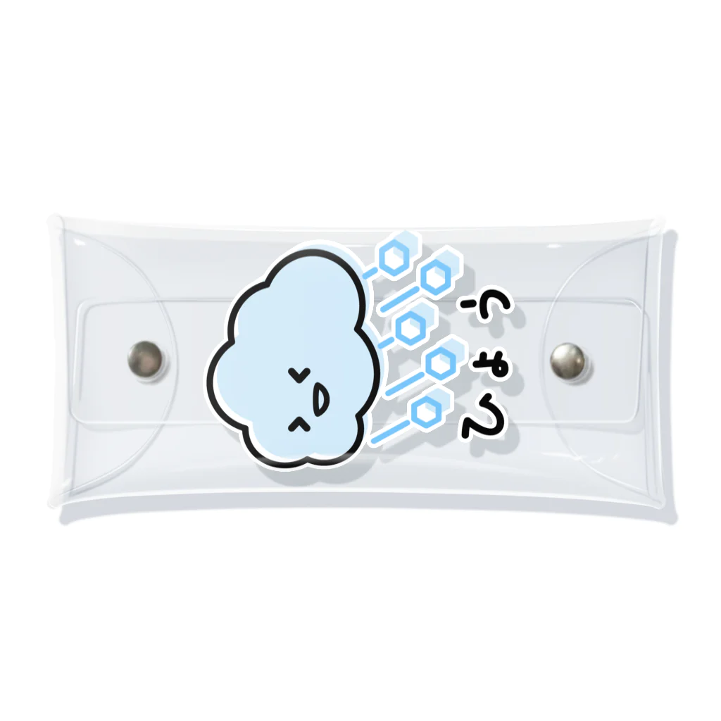 funny puppyのひょう Clear Multipurpose Case