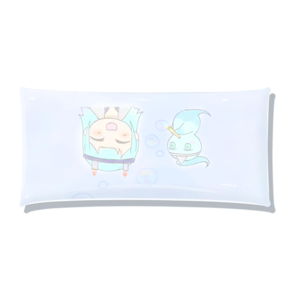 chihoのせおりとミタマのしゃぼんだま Clear Multipurpose Case