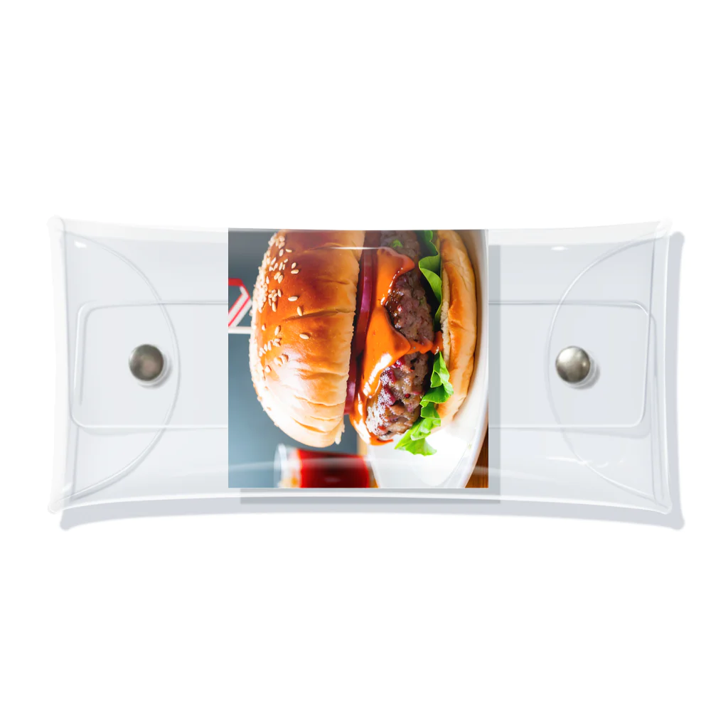 オリジナルグッズショップ KIJITORAのDELICIOUS BURGER Clear Multipurpose Case