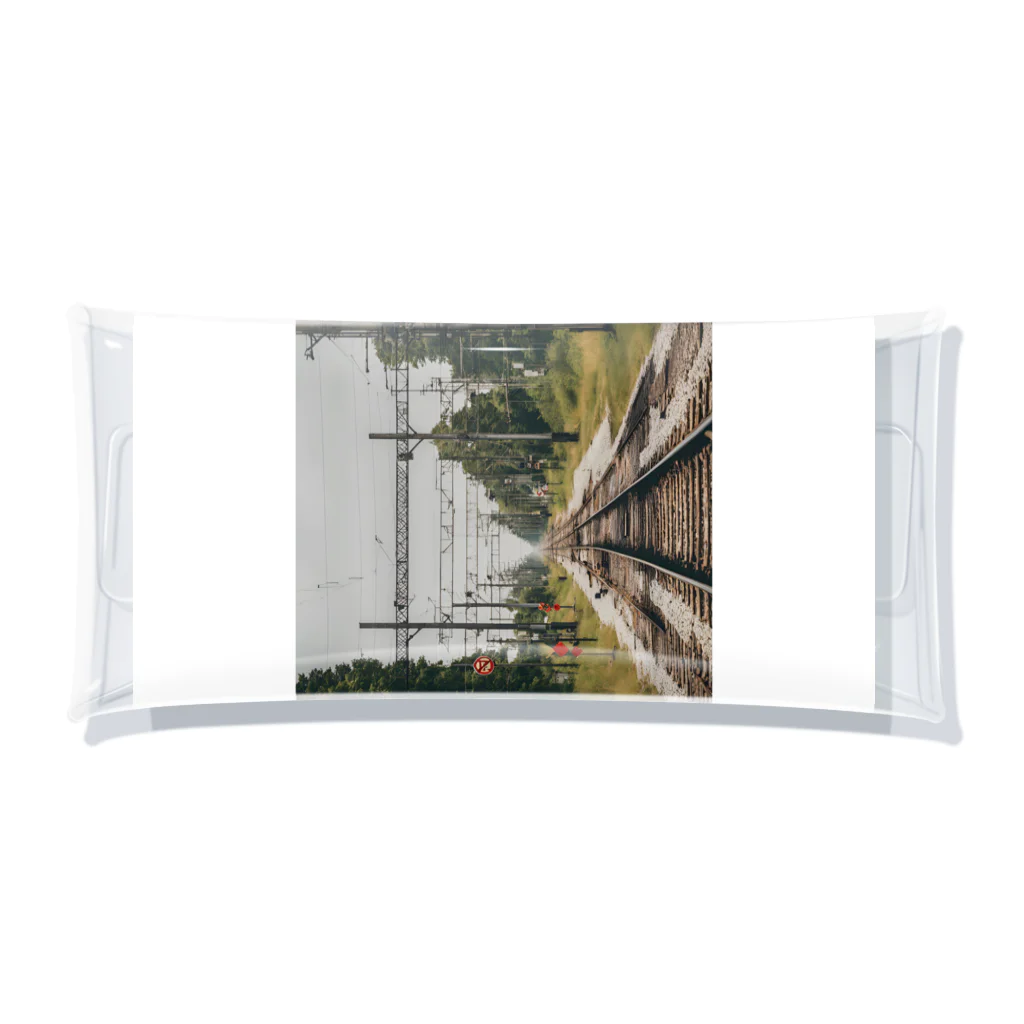 atoyuki_SHOPの鉄道レールデザイン Clear Multipurpose Case