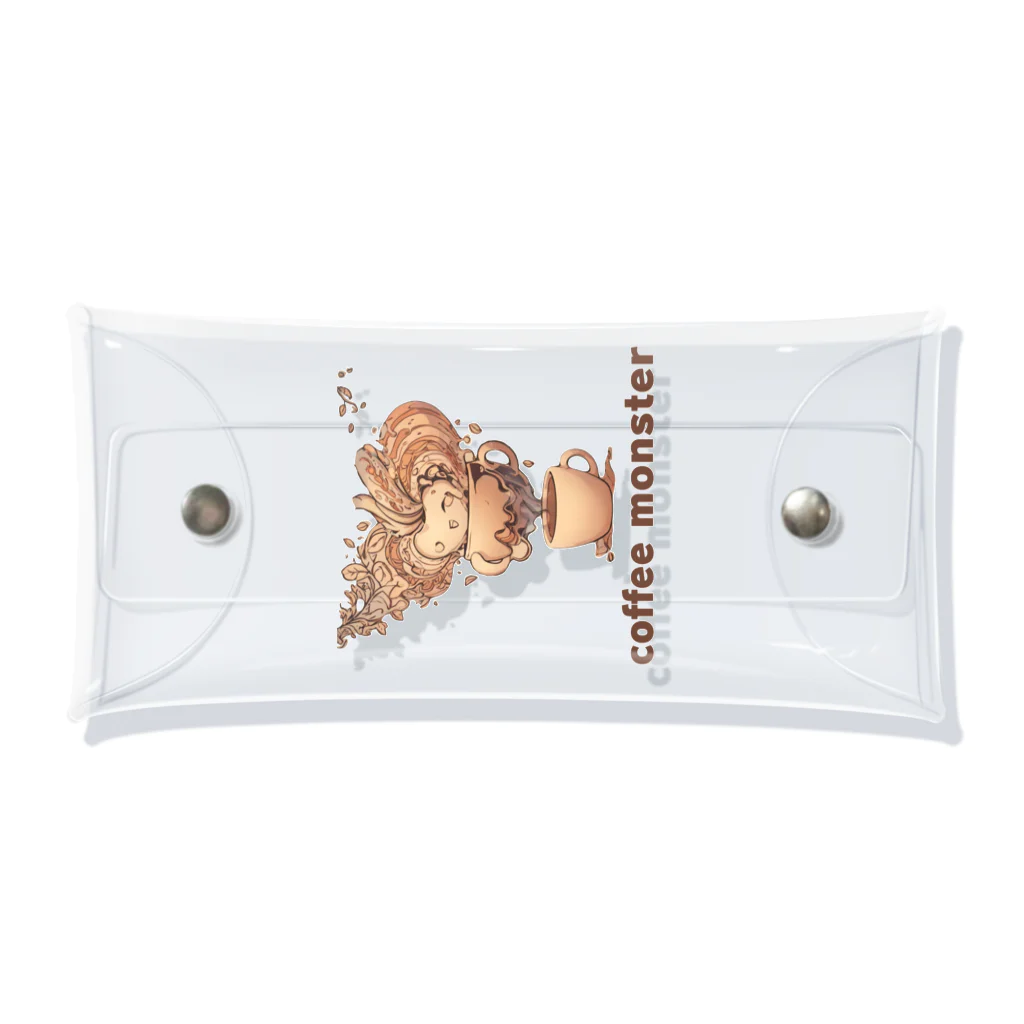 leisurely_lifeのcoffee monster Bourbon Clear Multipurpose Case