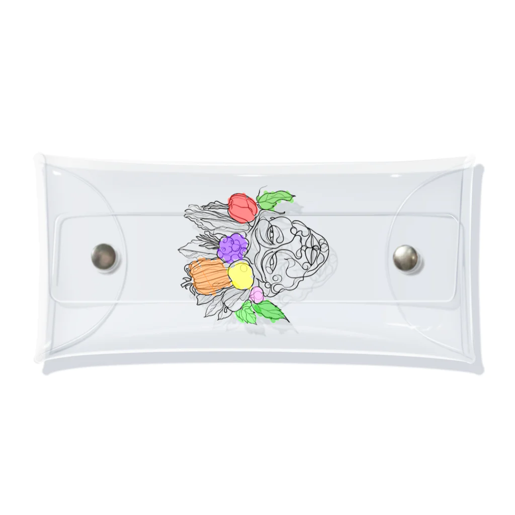 A-KdesignのArcimboldo風 Clear Multipurpose Case