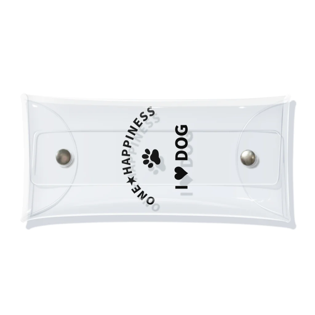 onehappinessのI LOVE DOG　ONEHAPPINESS Clear Multipurpose Case