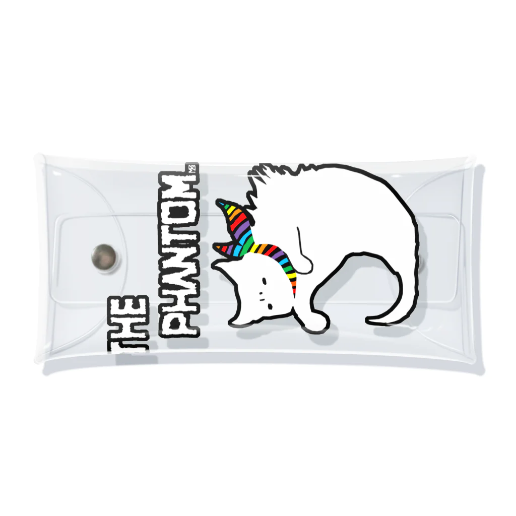 無真獣73号の彷徨える白い亡霊 Rainbow Pride Colors Clear Multipurpose Case