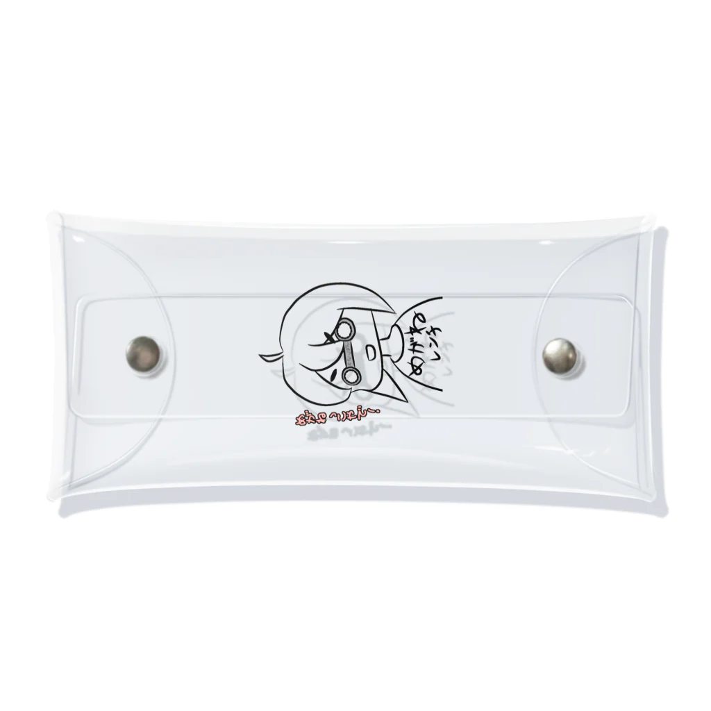 ぎあひどうのめがねっこ　メガネレンチ女子 Clear Multipurpose Case